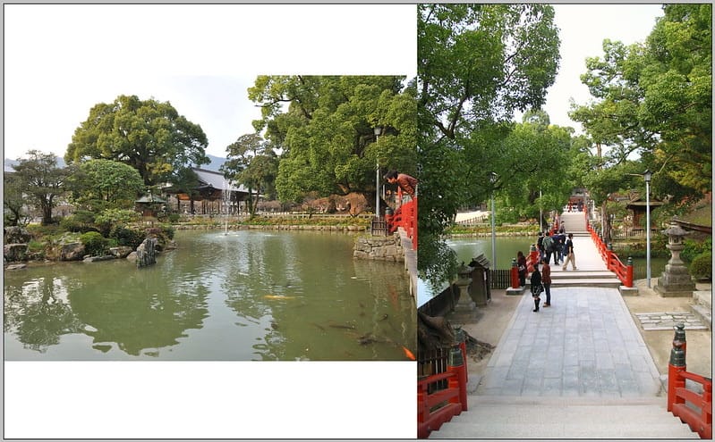 26 九州 天滿宮 太鼓橋.心字池