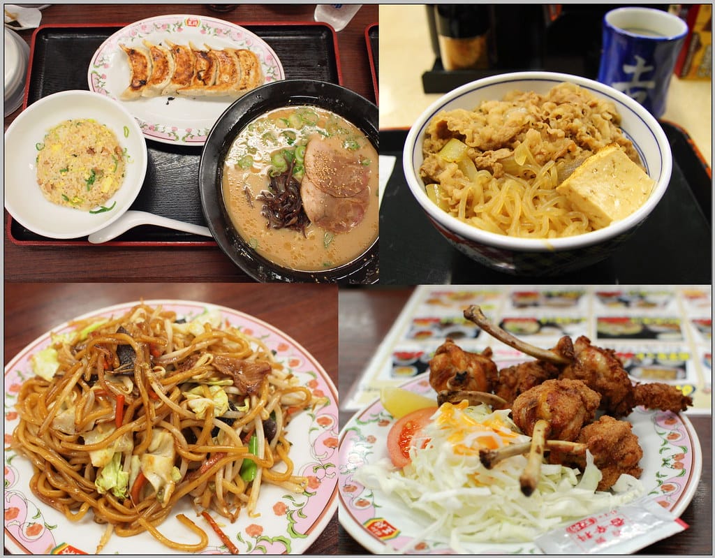 1 九州 餃子王將&吉野家