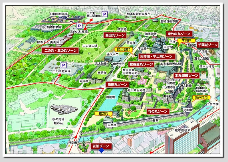 20 熊本城 城內map