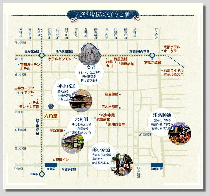7 京都 六角堂 map