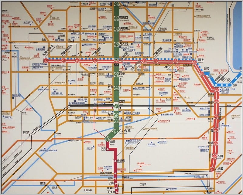 4 京都 地鐵map