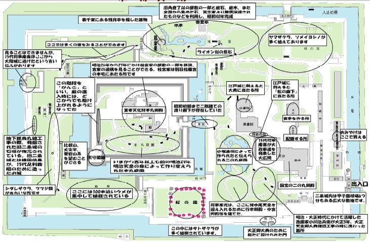 3 京都 二條城 境內map