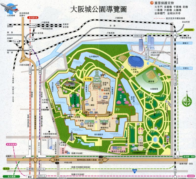 3 大阪城公園 導覽圖
