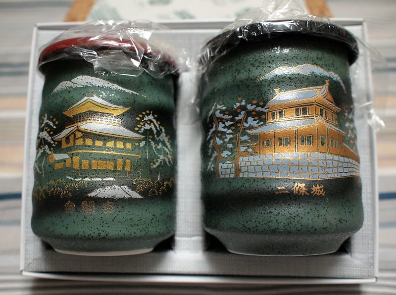 67 《二條城》+《金閣寺》陶杯組