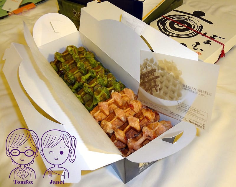 19 Manneken Waffle 比利時鬆餅 宇治抹茶+草莓