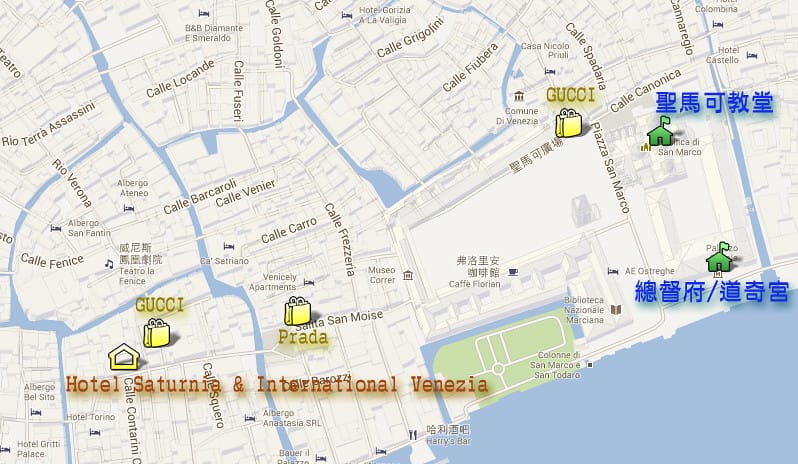 108 威尼斯 map