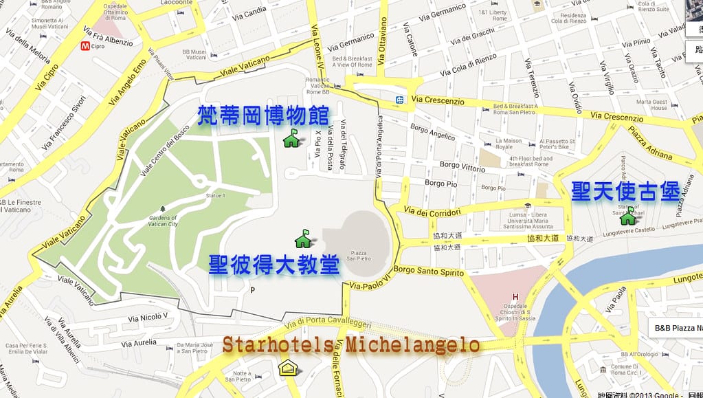 21 羅馬&梵蒂岡 map