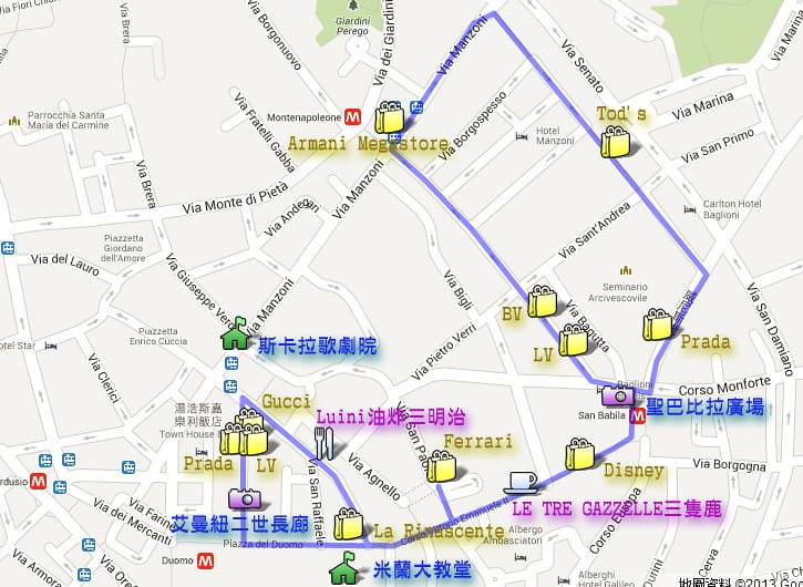 136 米蘭 map