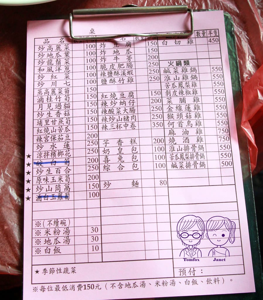 7 冠宸食館 menu