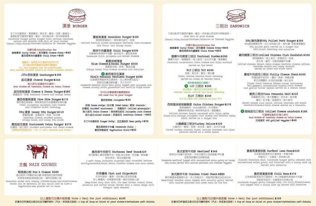 10 JB's Diner menu3