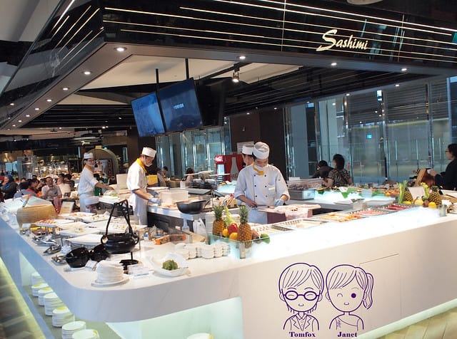 16 秀廚自助餐 生食、冷盤區