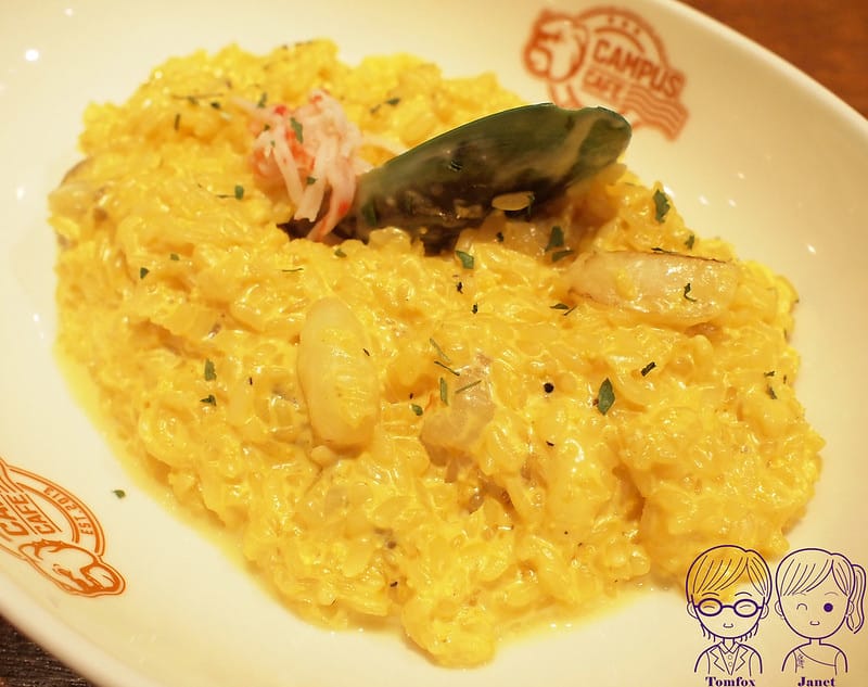 台北 -《CAMPUS CAFE-忠孝店》輕鬆學院風 聚餐餐 54 CAMPUS CAFE-忠孝店 奶油明太子總匯海鮮燉飯