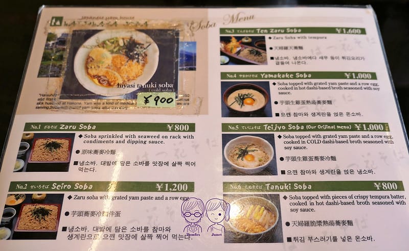27 箱根 はつ花(初花蕎麥麵) Menu
