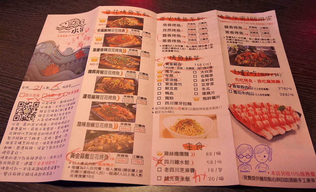 1 水貨 menu