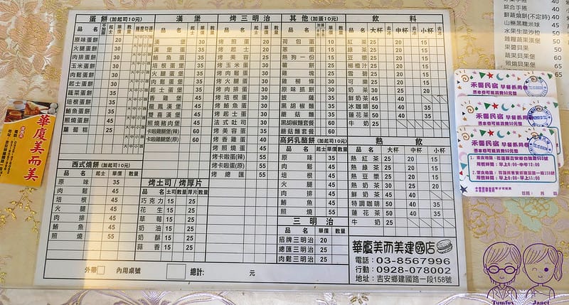 36 禾馨民宿 早餐抵用券