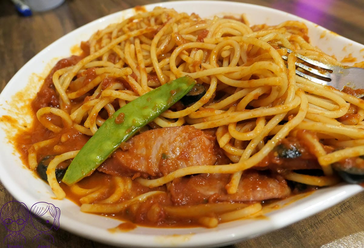 44 樂漢堡美式餐廳 蕃茄德式香腸義大利麵.jpg