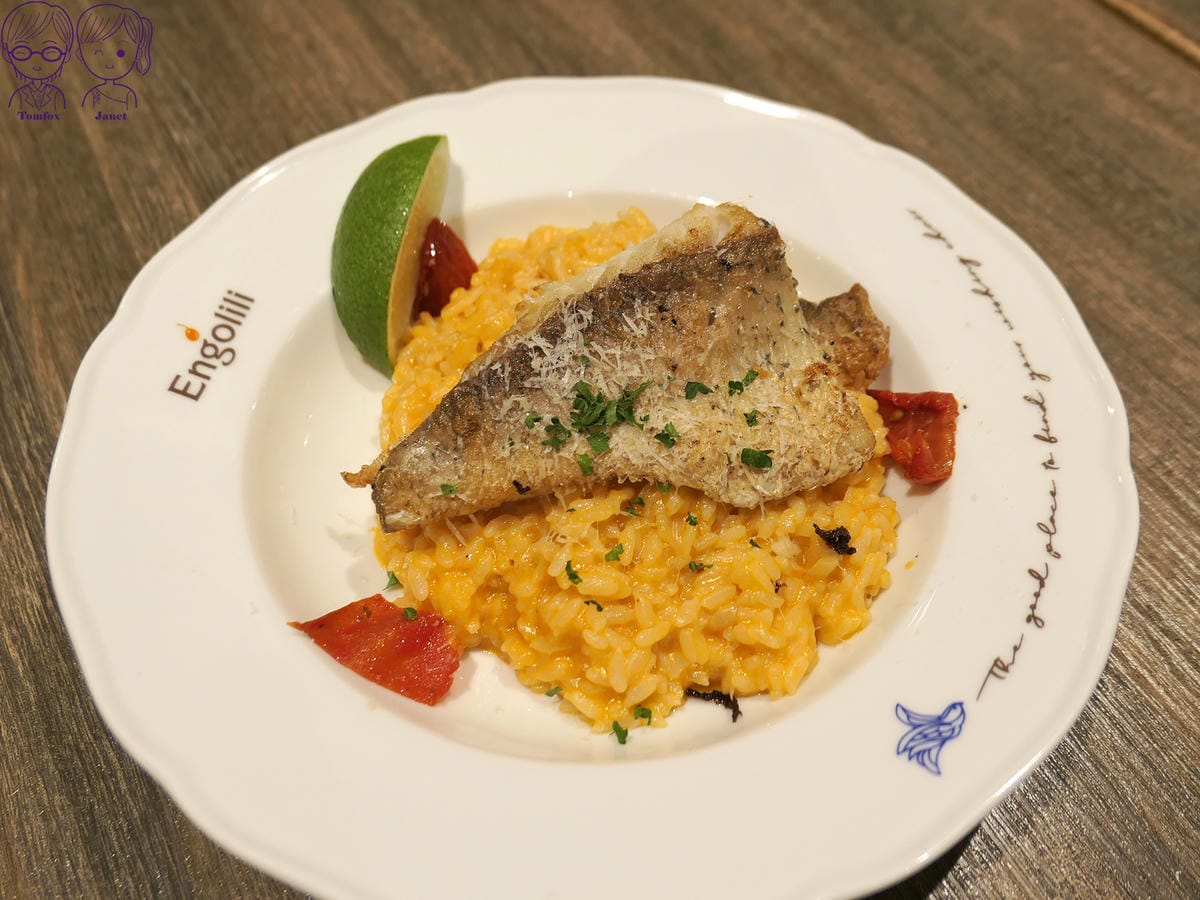 39 英格莉莉 鮮蝦奶油醬香煎鱸魚燉飯.jpg