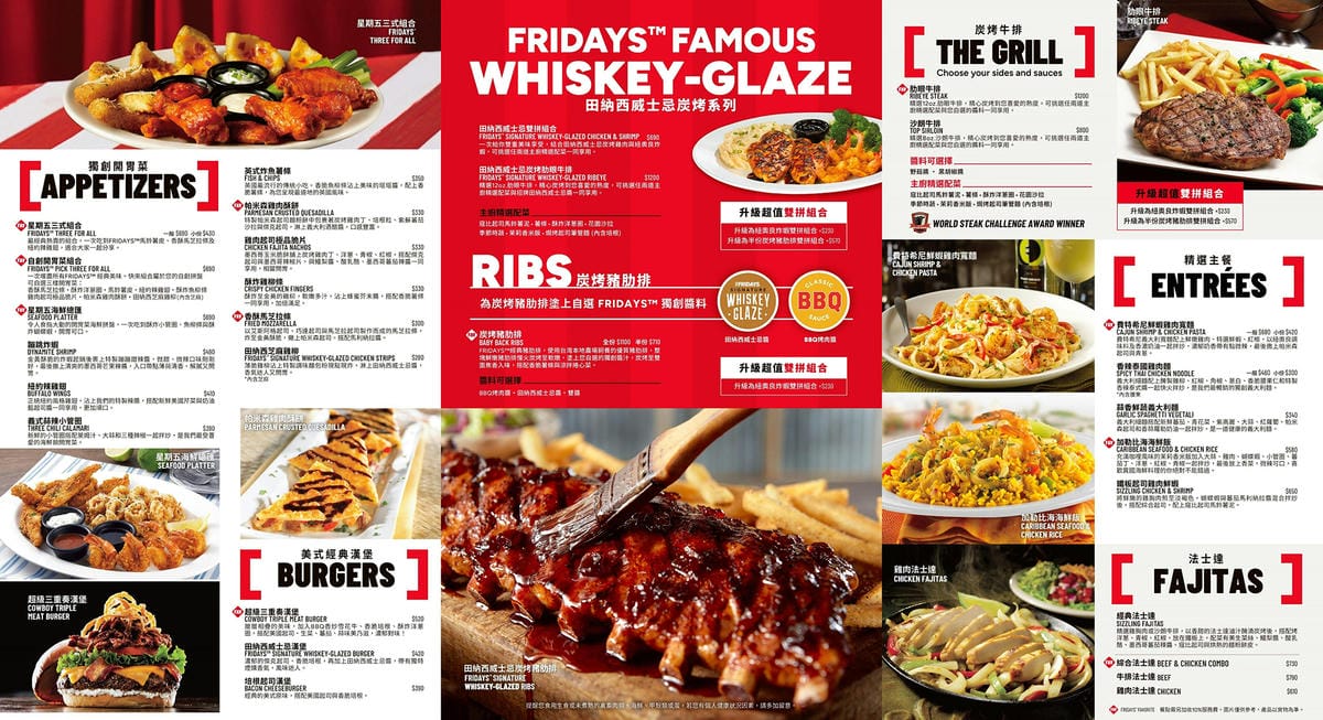 TGI FRIDAYS 星期五美式餐廳 炭烤豬肋排 歡聚分享