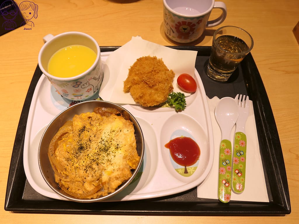 台北 - 勝博殿 日式豬排 高麗菜絲、醬菜、米飯、味噌湯 吃 39 勝博殿 兒童親子丼套餐