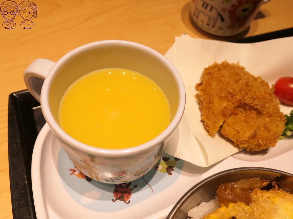 台北 - 勝博殿 日式豬排 高麗菜絲、醬菜、米飯、味噌湯 吃 42 勝博殿 兒童親子丼套餐 柳橙汁