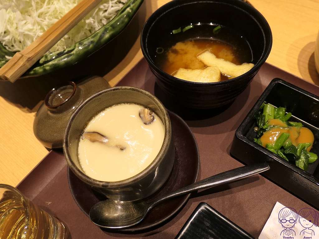 台北 - 勝博殿 日式豬排 高麗菜絲、醬菜、米飯、味噌湯 吃 22 勝博殿 茶碗蒸