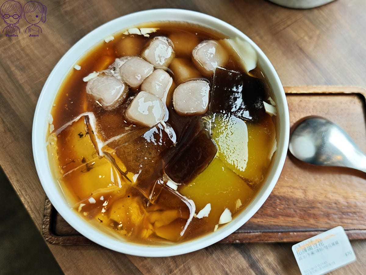 20 澎湃豆花 林口店 嫩豆花 桂花蒟蒻.jpg
