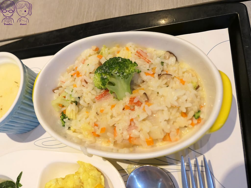 35 花盒子 兒童餐 C餐 蝦仁蔬菜燉飯