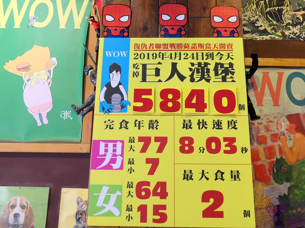 28 WOW瓦屋餐廚 巨人漢堡 絕地之塔 第5840個