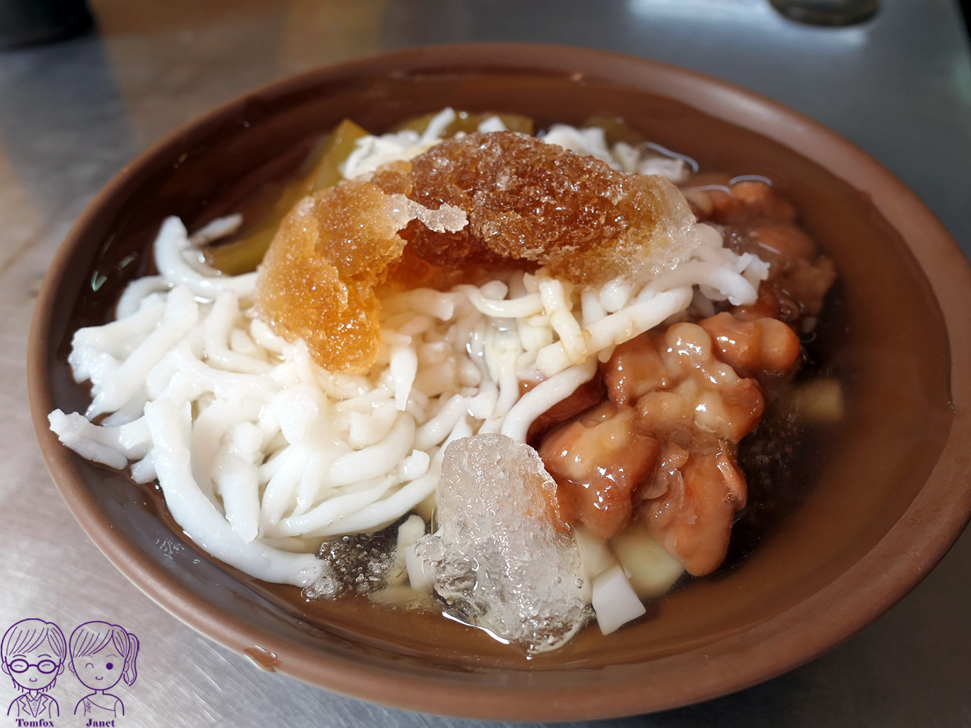 台北後車站美食｜華陰街《古早味冰/素麵線》：日本人也推薦的素食麵線與手工米苔目冰